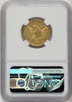 1834 $5 PLAIN 4 Classic Half Eagle NGC AU53