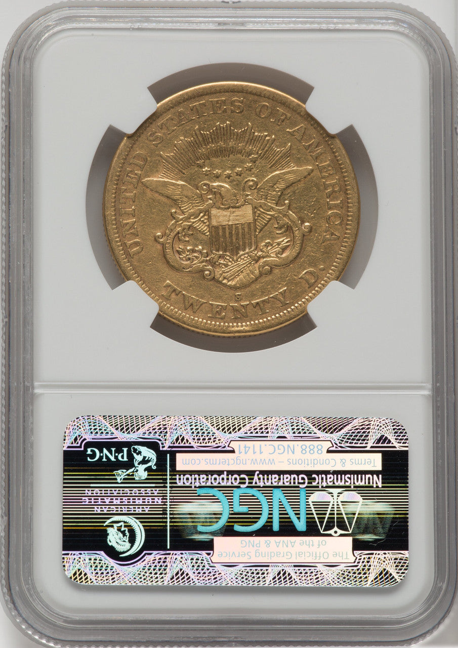 1863-S $20 Liberty Double Eagle NGC VF20
