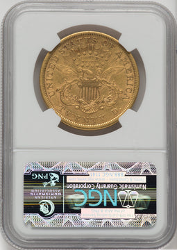 1866-S $20 MOTTO Liberty Double Eagle NGC XF40