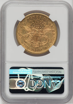 1868-S $20 Liberty Double Eagle NGC AU53