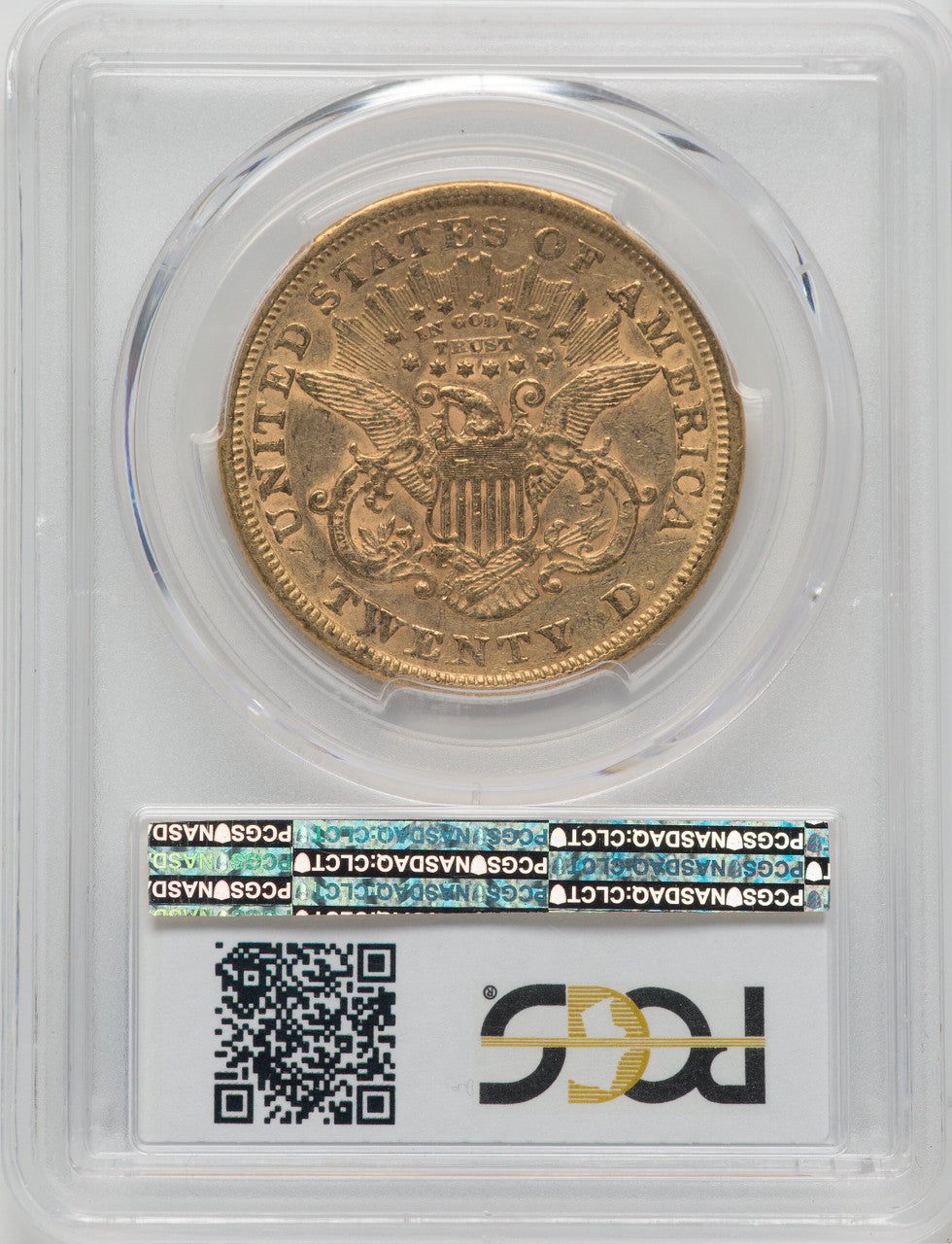 1868-S $20 Liberty Double Eagle PCGS AU55