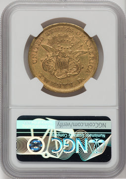 1852 $20 Liberty Double Eagle NGC AU53