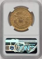 1852 $20 Liberty Double Eagle NGC AU53