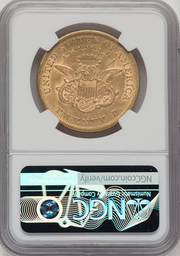 1860 $20 Liberty Double Eagle NGC XF40