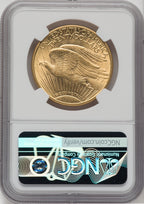 1908-D $20 MOTTO Saint-Gaudens Double Eagle NGC AU58
