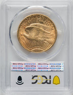 1909/8 $20 Saint-Gaudens Double Eagle PCGS AU58