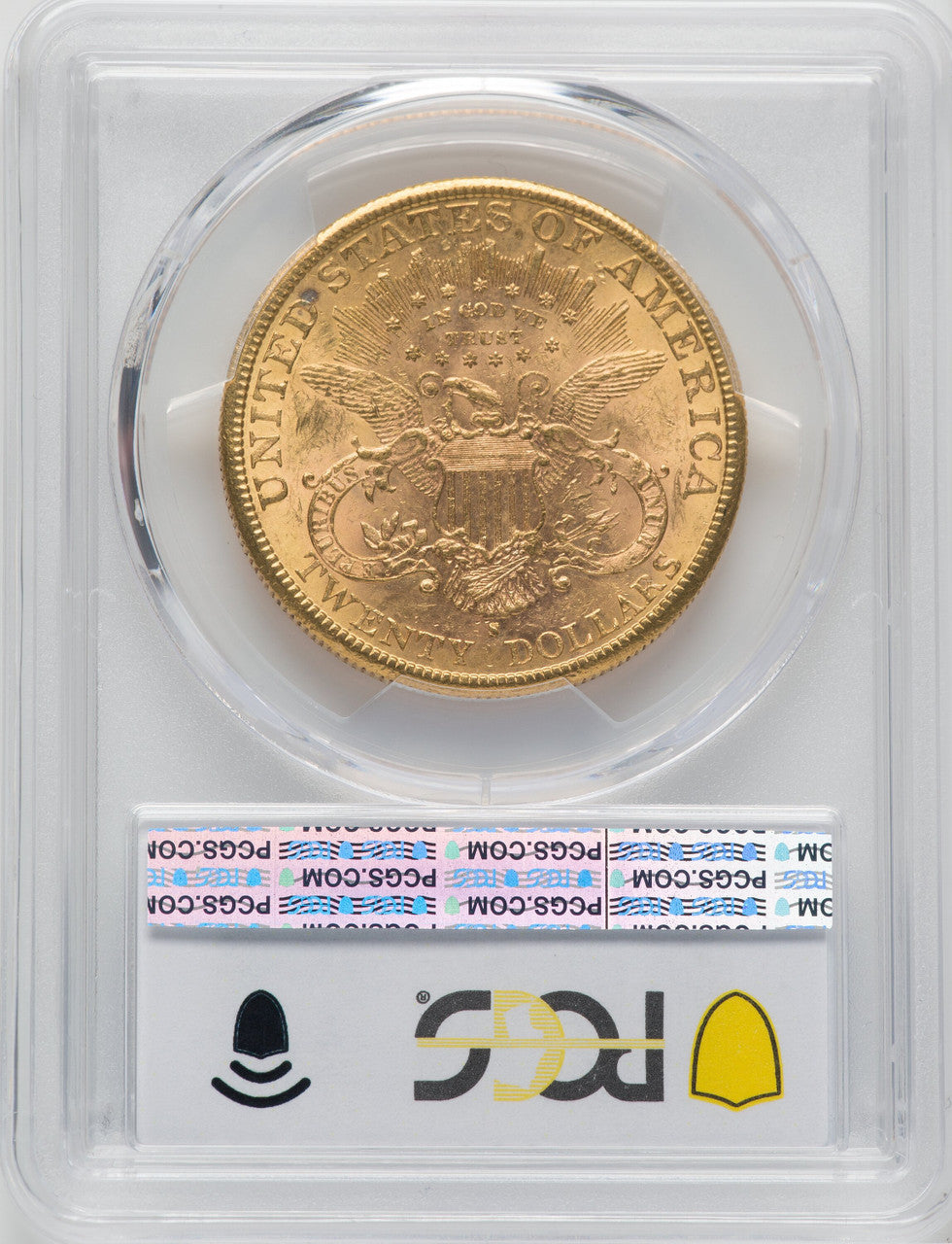1890-S $20 Liberty Double Eagle PCGS MS61