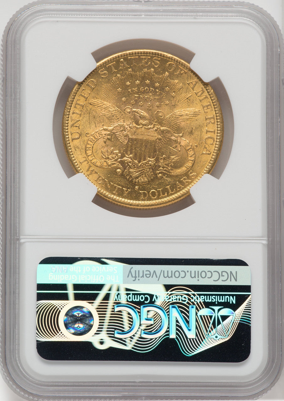 1891-S $20 Liberty Double Eagle NGC AU58