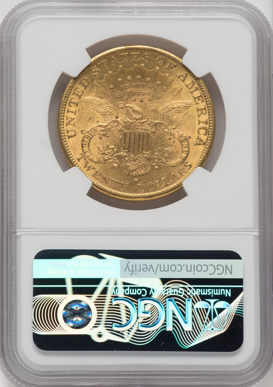1892-S $20 Liberty Double Eagle NGC AU58