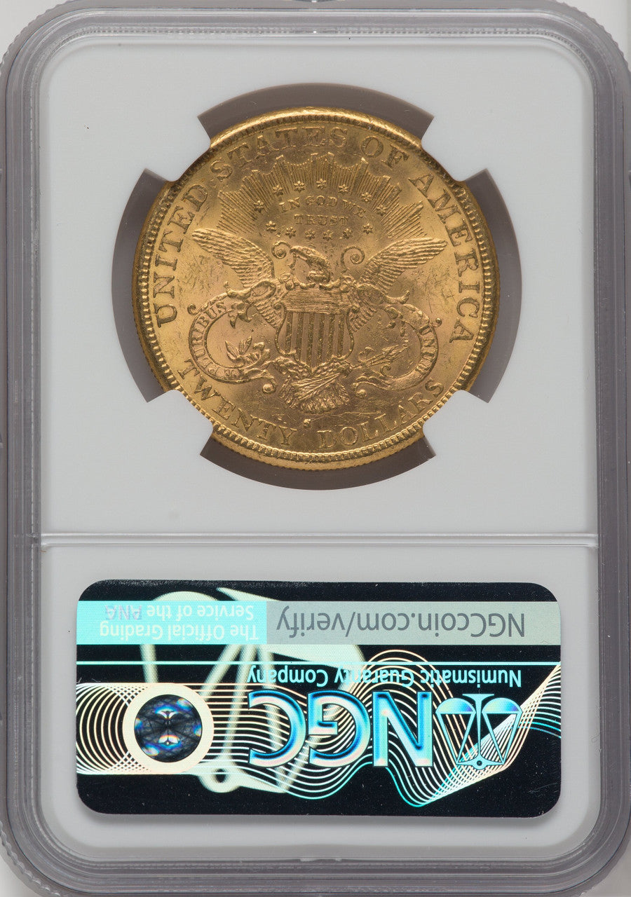 1885-S $20 Liberty Double Eagle NGC MS61