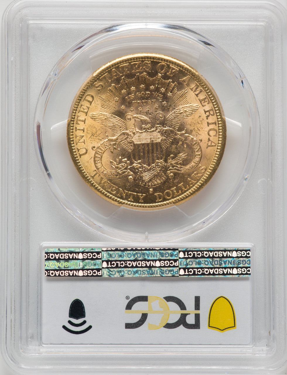 1887-S $20 Liberty Double Eagle PCGS MS61