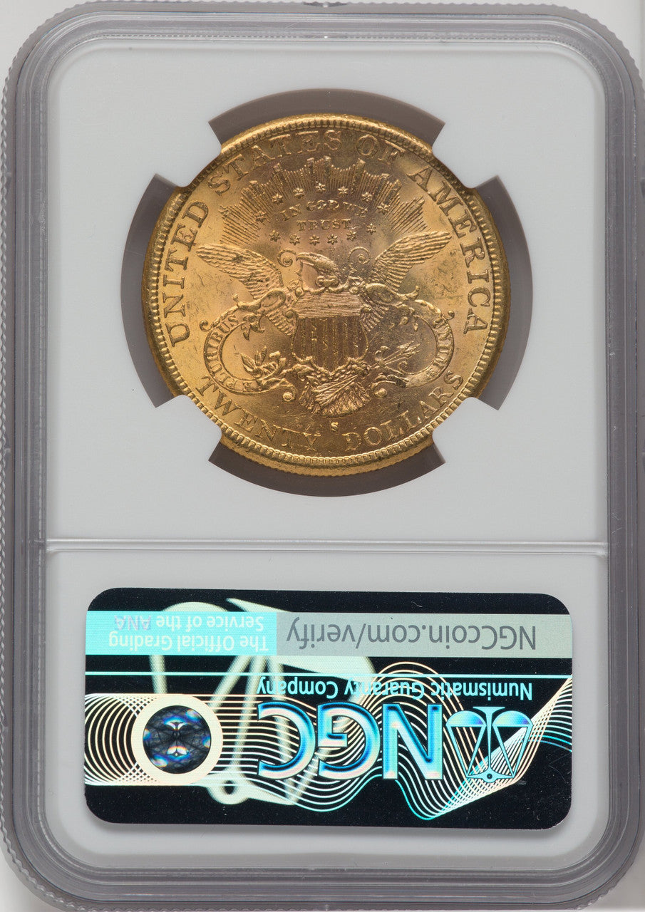 1887-S $20 Liberty Double Eagle NGC MS61