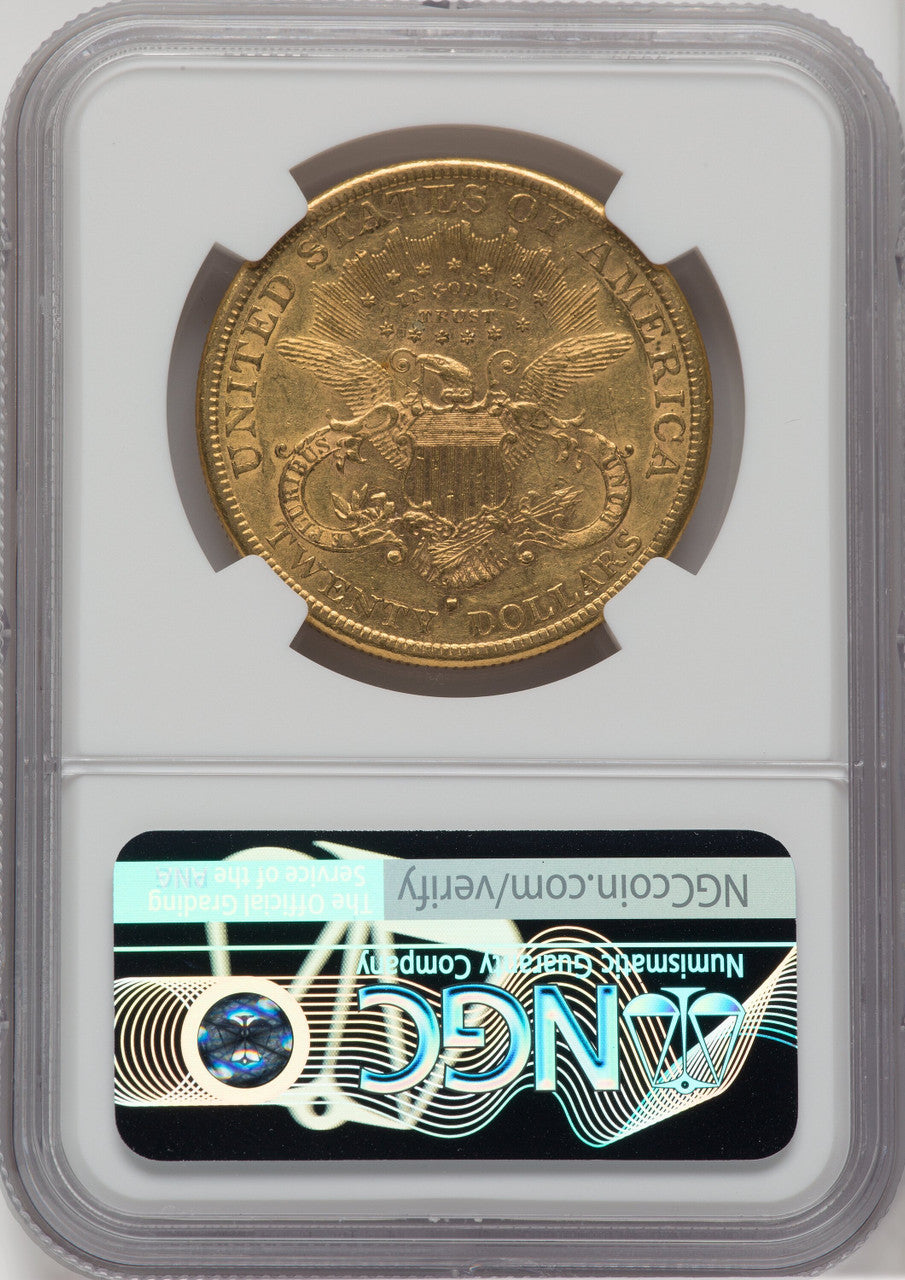 1880-S $20 Liberty Double Eagle NGC AU58