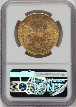 1877-S $20 Liberty Double Eagle NGC MS61