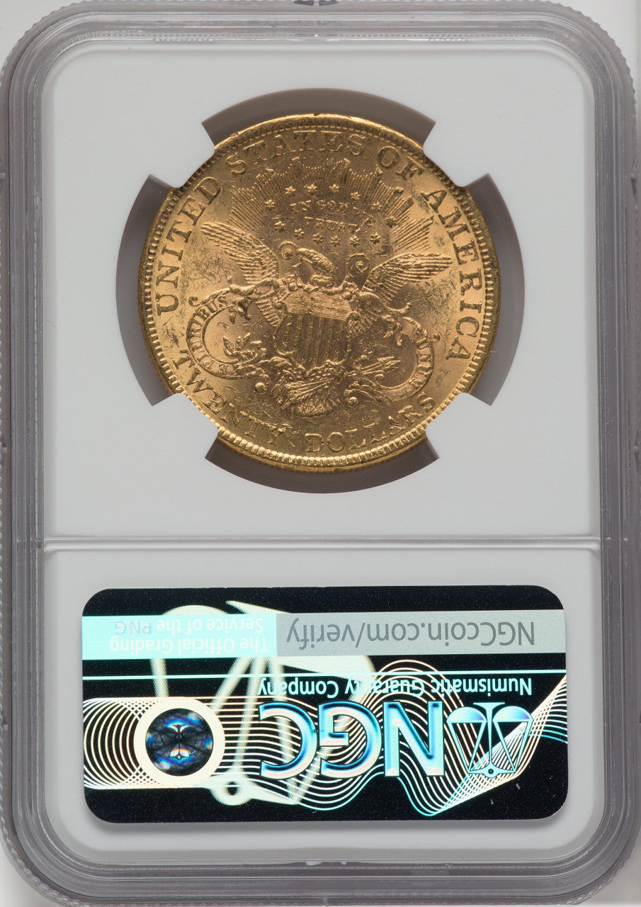 1878 $20 Liberty Double Eagle NGC AU55