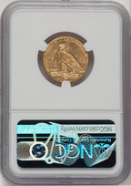 1908-D $5 Indian Half Eagle NGC MS64+