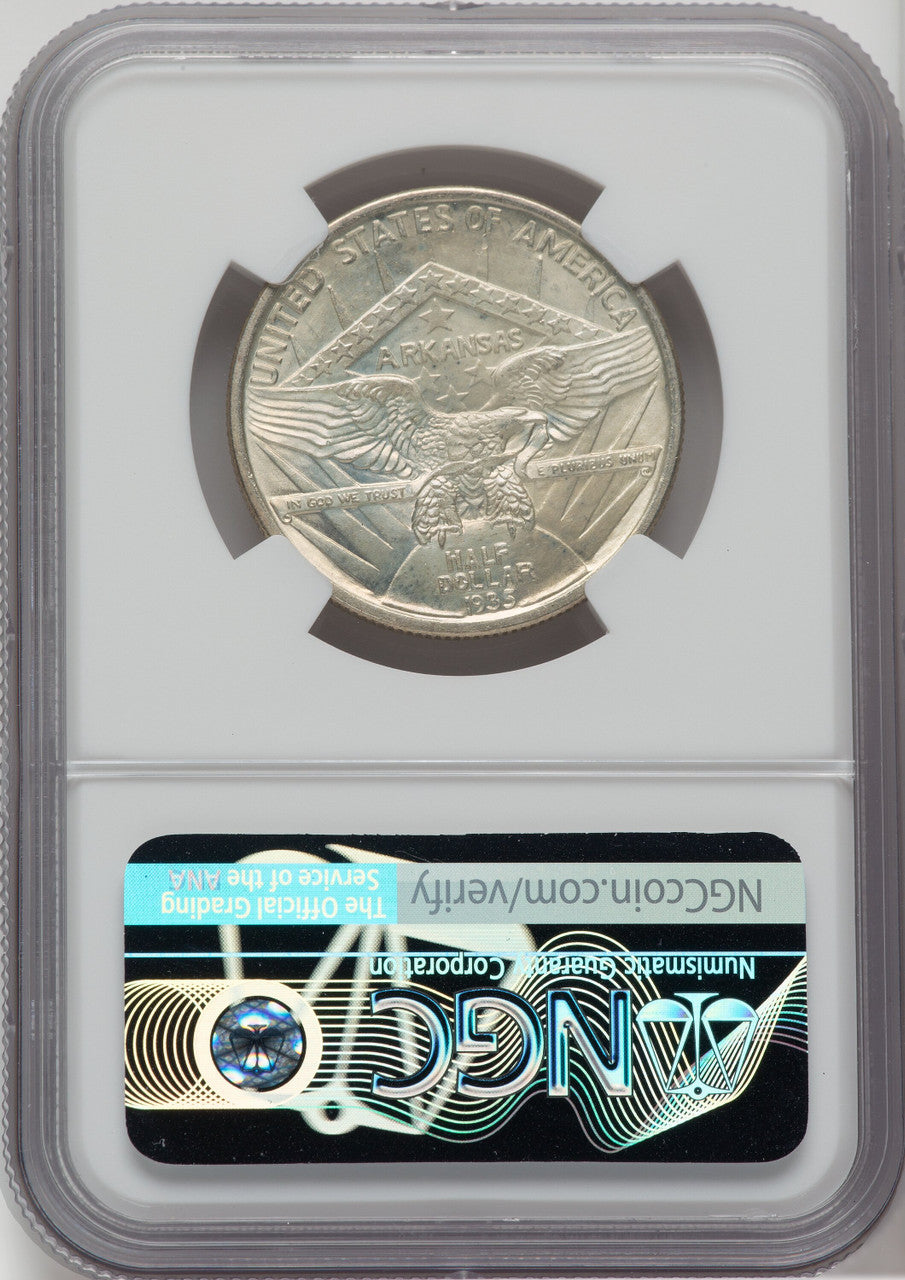 1935 50C Arkansas NGC Plus Commemorative Silver NGC MS66+