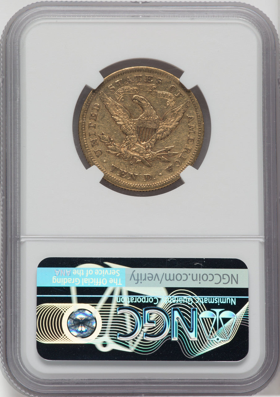 1872-S $10 Liberty Eagle NGC AU50