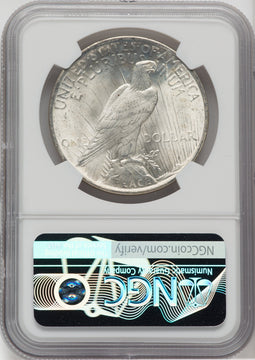 1922 $1 NGC Plus Peace Dollar NGC MS66+