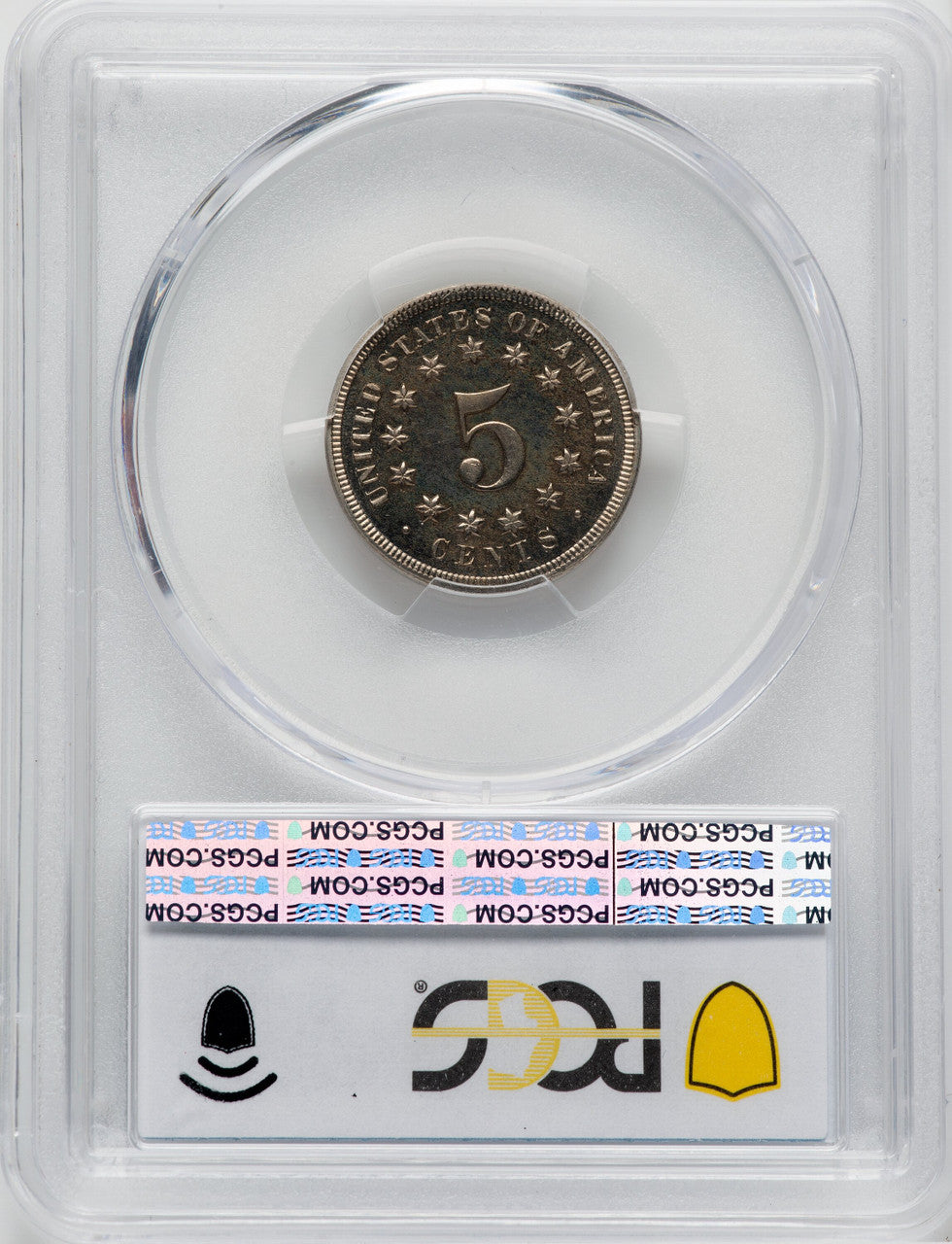 1869 5C Proof Shield Nickel PCGS PR67