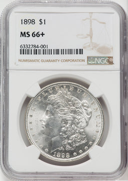 1898 $1 NGC Plus Morgan Dollar NGC MS66+