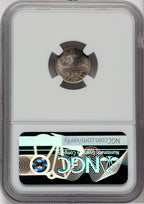 1857 H10C CAC NGC Plus Seated Half Dime NGC MS67+