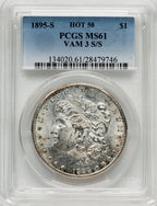 1895-S/S $1 VAM-3 Morgan Dollar PCGS MS61
