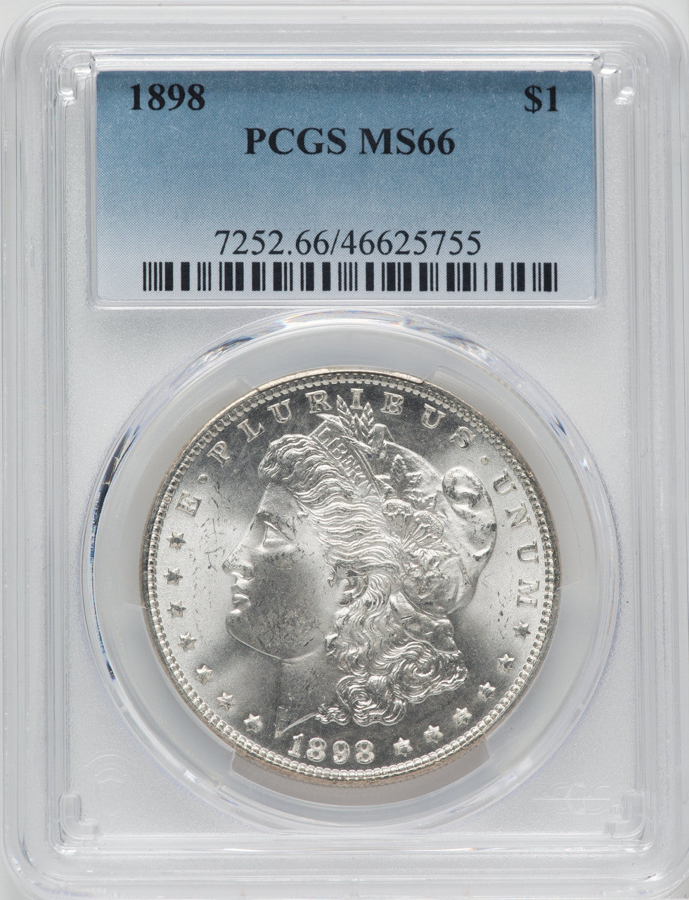 1898 $1 Morgan Dollar PCGS MS66