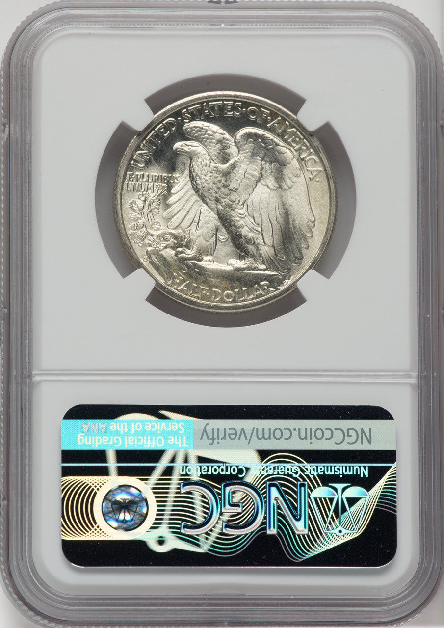 1939-S 50C NGC Plus Walking Liberty Half Dollar NGC MS66+