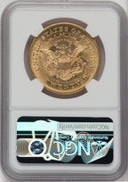 1865 $20 Liberty Double Eagle NGC AU55