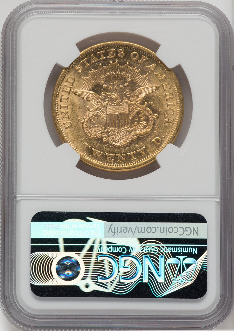 1865 $20 Liberty Double Eagle NGC AU55
