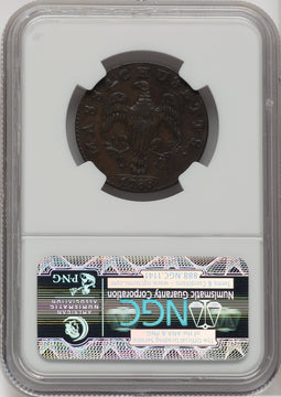 1788 Massachusetts Period Cent Colonials NGC AU50