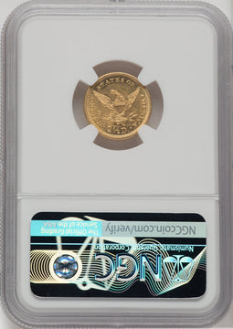 1877 $2.50 Liberty Quarter Eagle NGC MS61