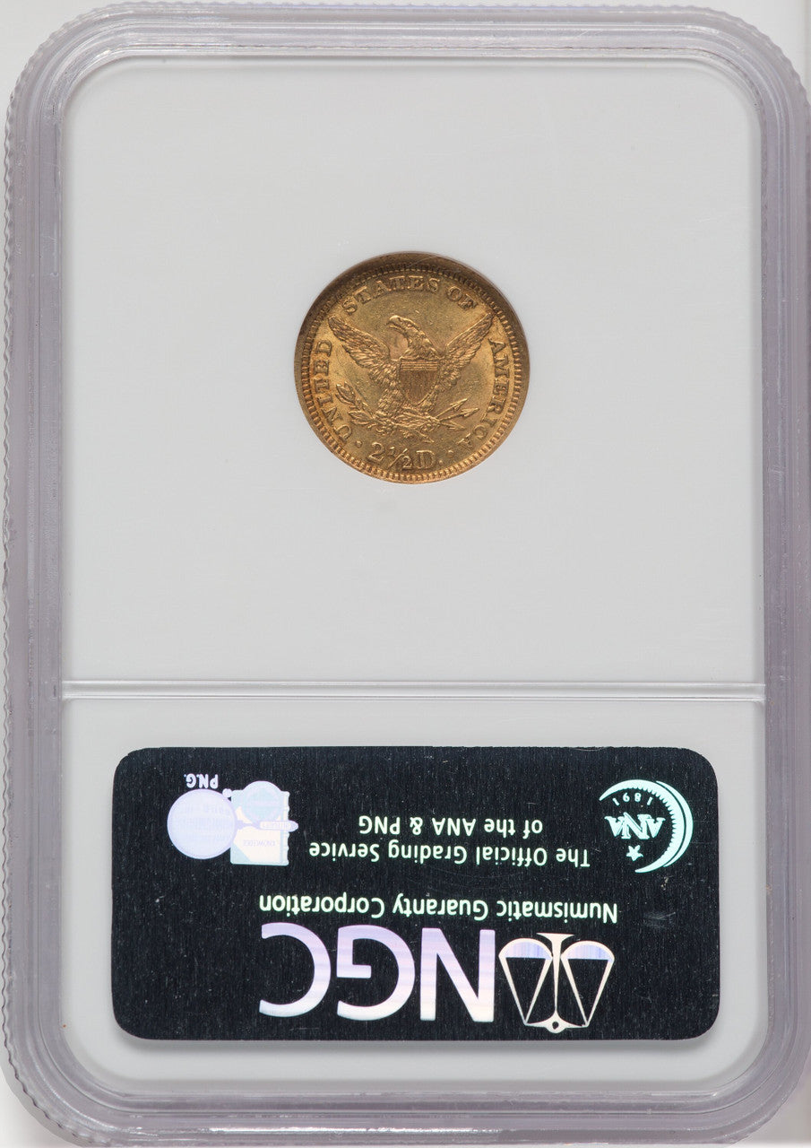 1898 $2.50 Liberty Quarter Eagle NGC MS61