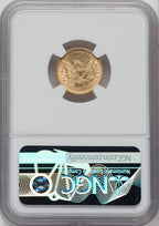 1854 $2.50 Liberty Quarter Eagle NGC MS61