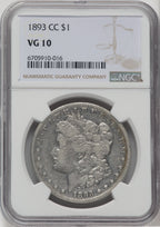 1893-CC $1 Morgan Dollar NGC VG10