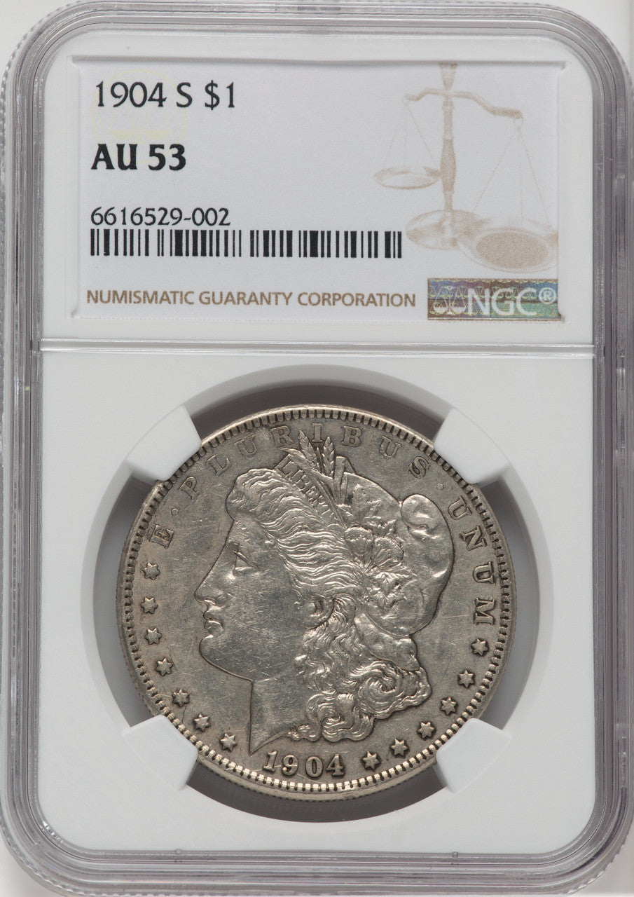 1904-S $1 Morgan Dollar NGC AU53