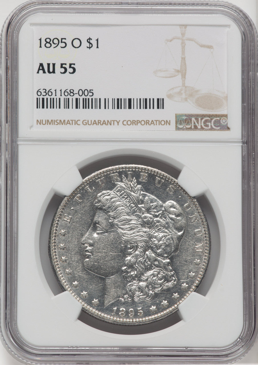 1895-O $1 Morgan Dollar NGC AU55