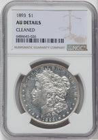 1893 $1 Morgan Dollar Details NGC AU50