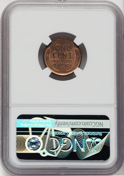 1915-D 1C RB Lincoln Cent NGC MS65