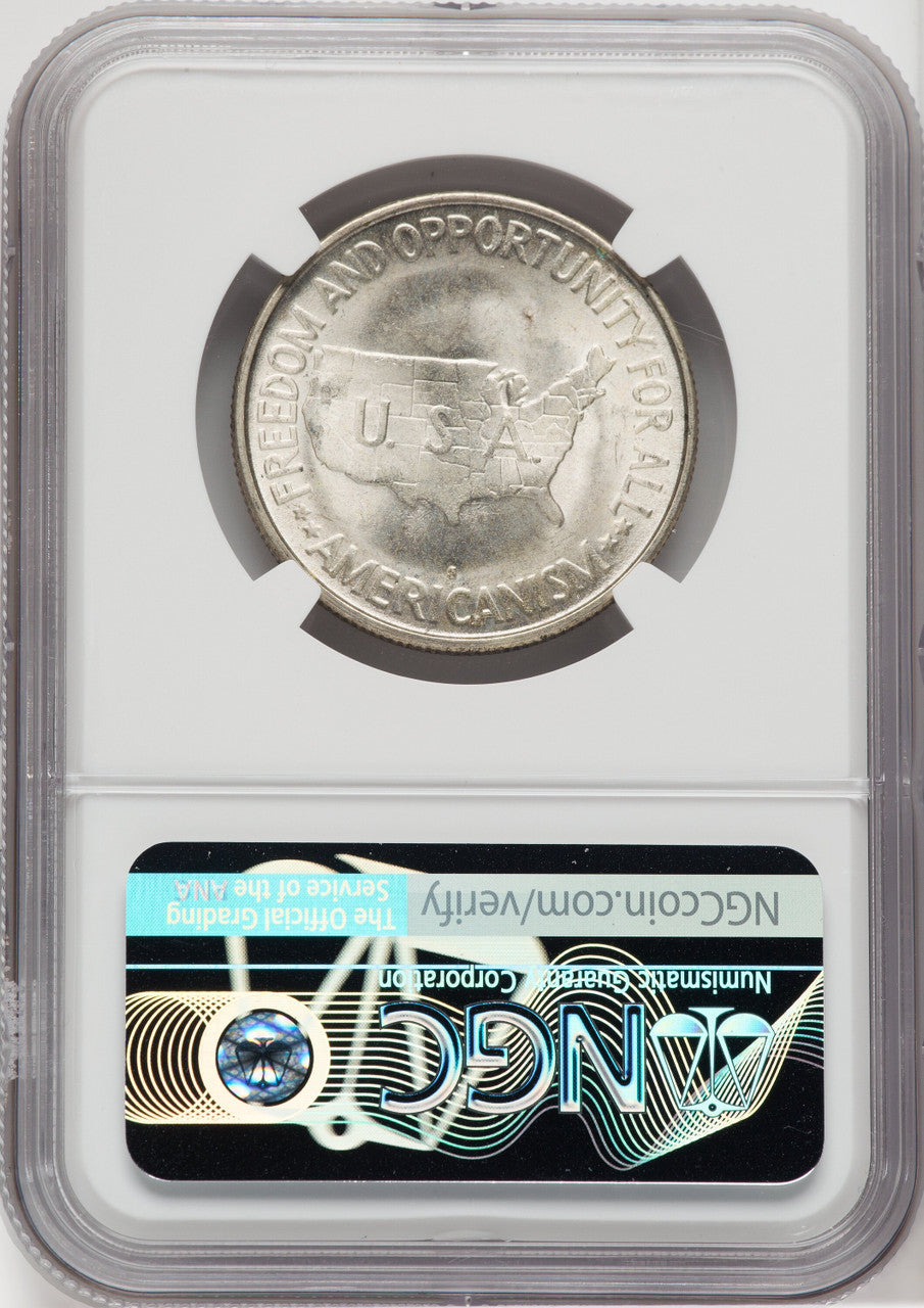 1953-S 50C Washington-Carver Commemorative Silver NGC MS67