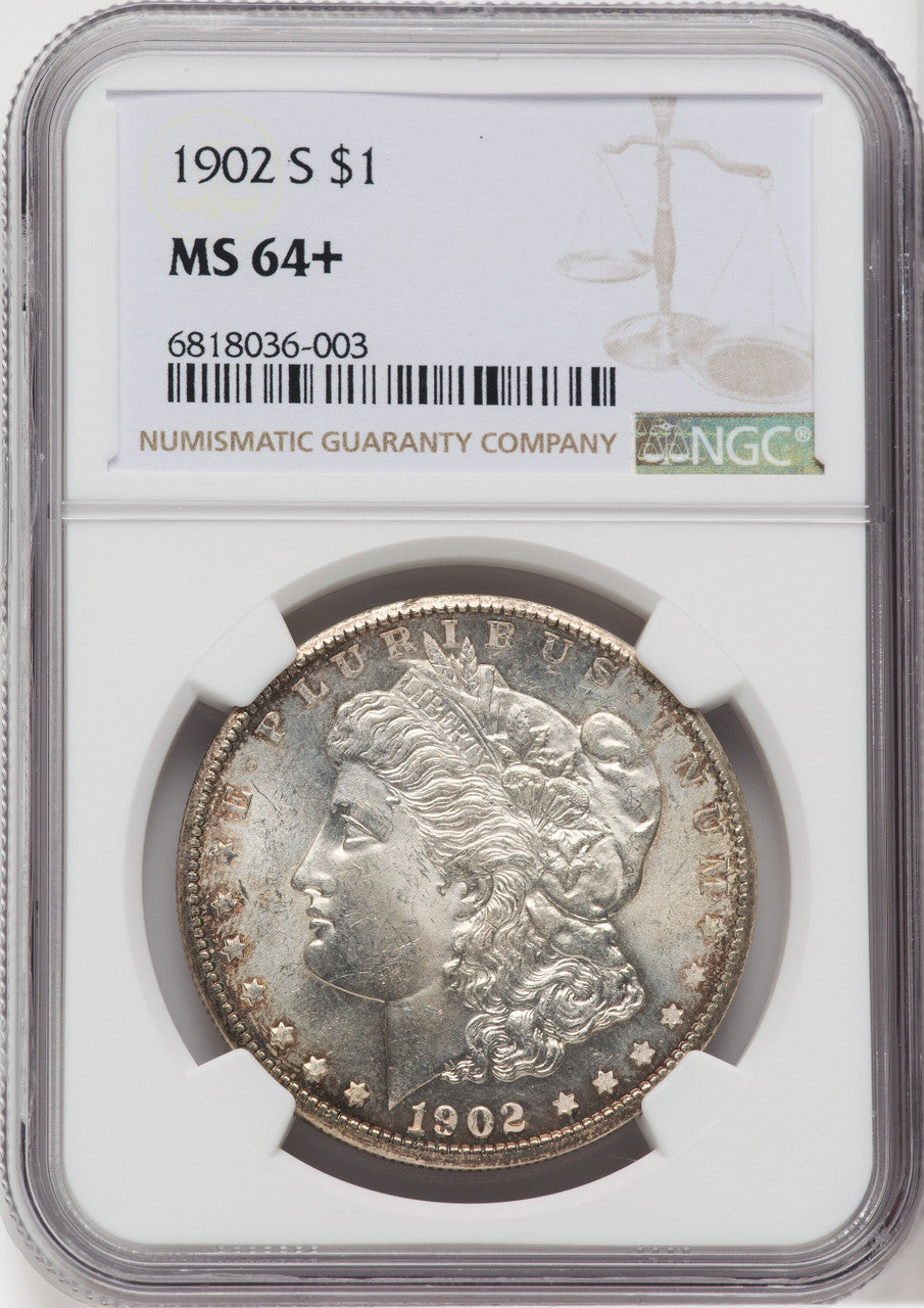 1902-S $1 NGC Plus Morgan Dollar NGC MS64+
