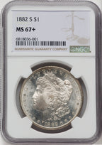 1882-S $1 NGC Plus Morgan Dollar NGC MS67+