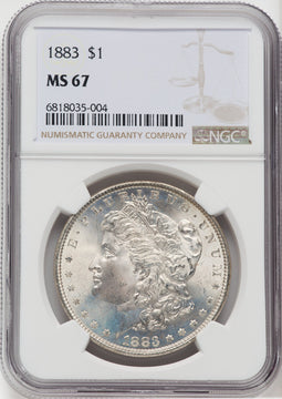 1883 $1 Morgan Dollar NGC MS67