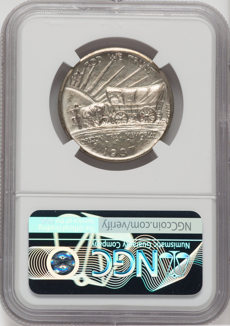 1937-D 50C Oregon CAC NGC Plus Commemorative Silver NGC MS67+