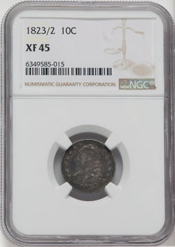 1823/2 Small Es Bust Dime NGC XF45