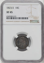 1823/2 Small Es Bust Dime NGC XF45