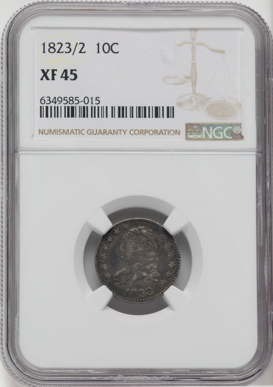 1823/2 Small Es Bust Dime NGC XF45