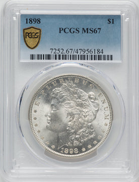 1898 $1 Morgan Dollar PCGS MS67