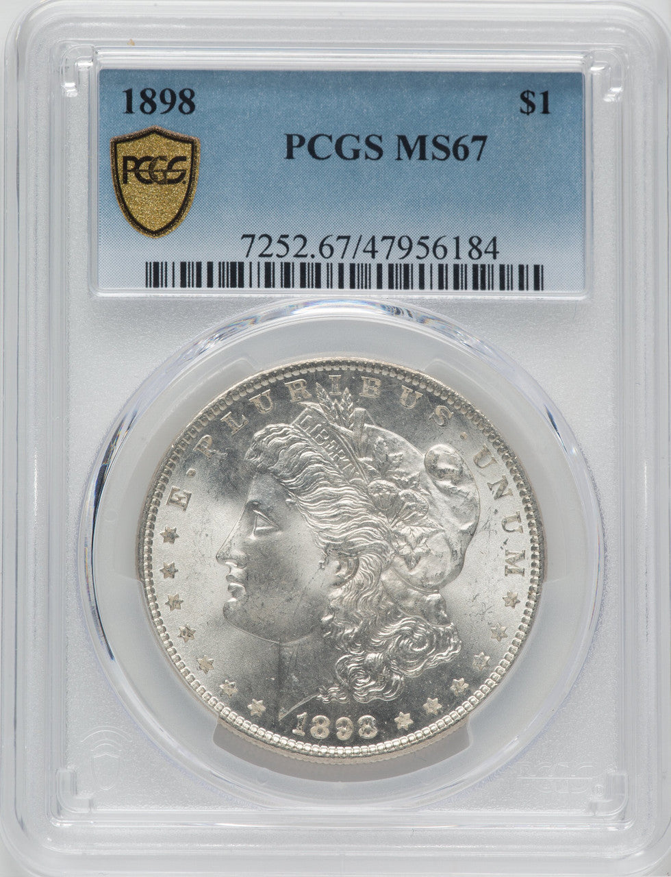 1898 $1 Morgan Dollar PCGS MS67